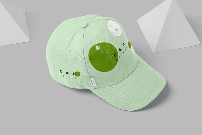 5 Baseball Cap Mockups - V3