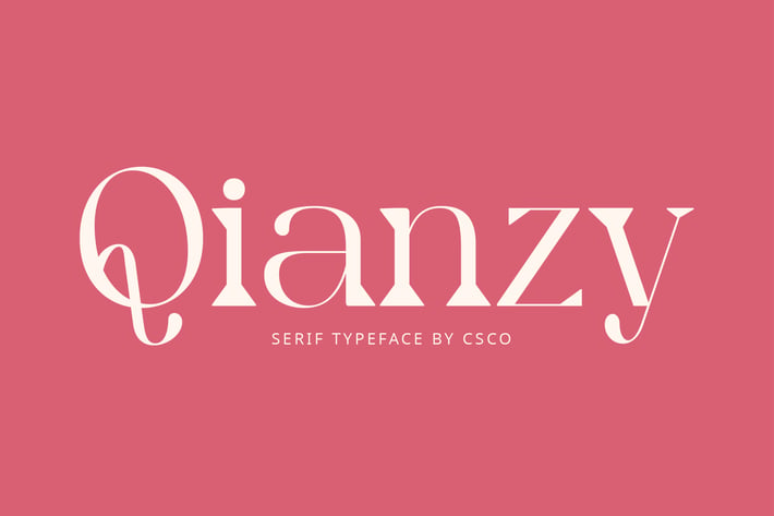 Qianzy – Elegant Font