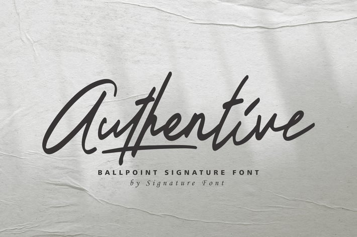 Authentive - Marker Font