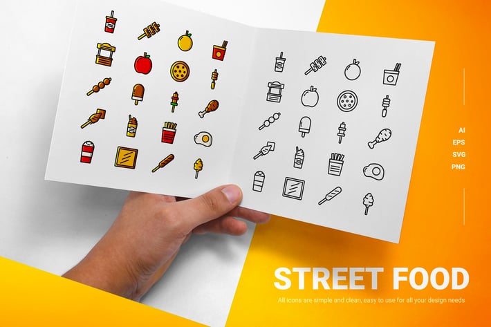 Street Food - Icons