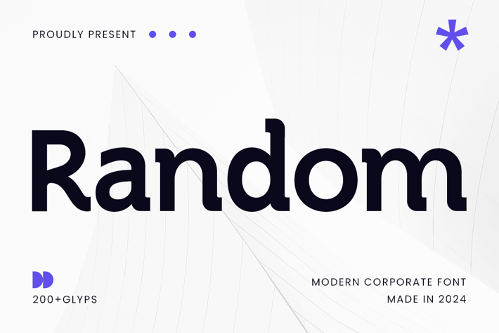Random - Modern Corporate Font