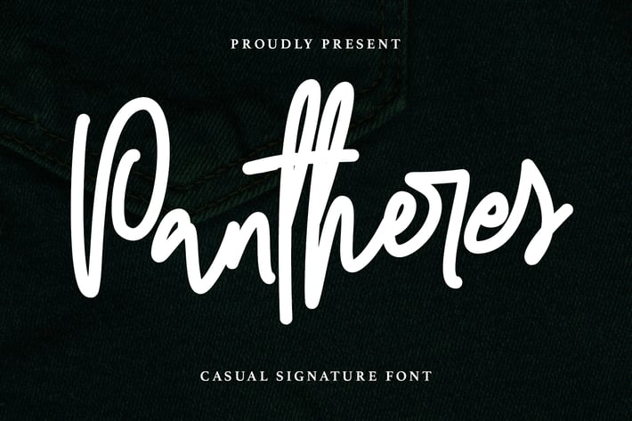 Pantheres Casual Signature Font
