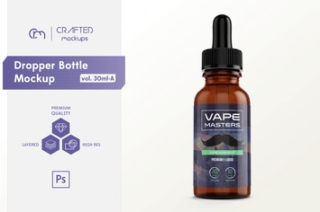 Dropper Bottle Mockup v. 30ml-A