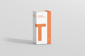 Box Mockup - Long Vertical Rectangle
