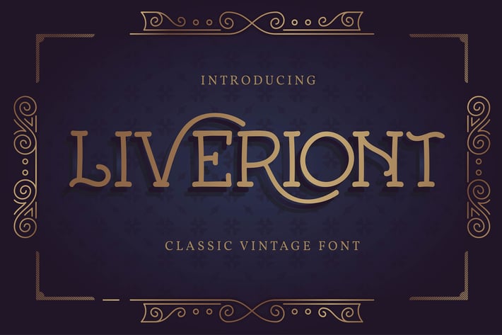 Liveriont | Classic Vintage Font
