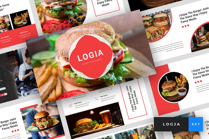 Logja - Burger Keynote Template
