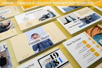 Denim - Fashion & Creative Powerpoint Template