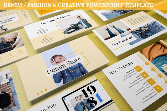 Denim - Fashion & Creative Powerpoint Template