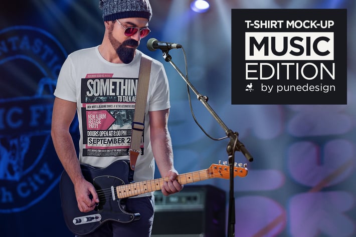 T-Shirt Mock-Up - Music Edition