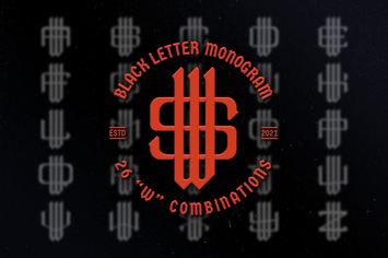 W Black Letter Monogram Logo Vol.3