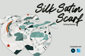 Silk Satin Scraf | Mockup