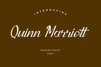 Quinn Marriott Signature Font