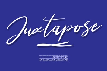 Juxtapose Script Font