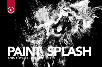 Paint Splash Animation Photoshop Action
