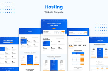 Hosting Service Website Template