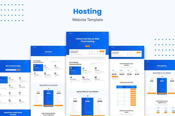 Hosting Service Website Template
