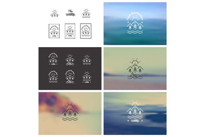 Trendy Retro Vintage Insignias Bundle