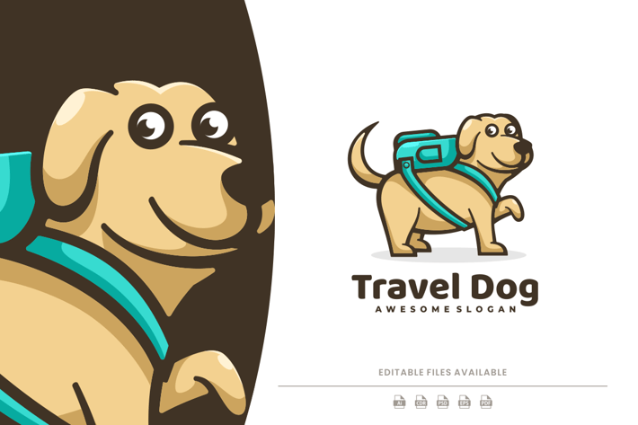 Cute Dog Cartoon Logo