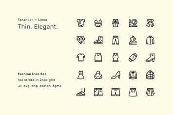 Fashion Icon Set - Linea