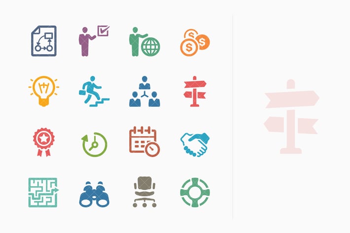 Business Icons Set 3 - Colored Series