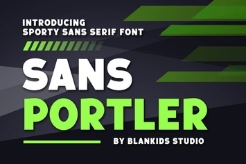 Sans Portler a Sporty Sans Serif Font