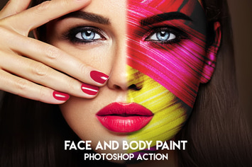 Face and Body Paint Photoshop Action