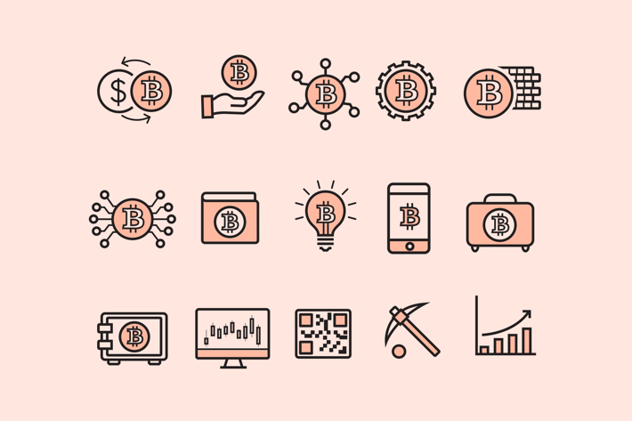 15 Bitcoin Icons