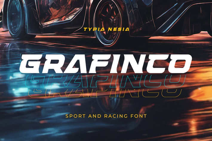 Grafinco - Sport Racing Bold Sans Serif