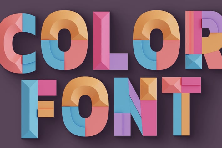 Decorative Geometry - Color SVG Font