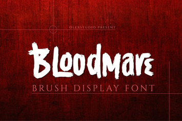 BLOODMARE - display font