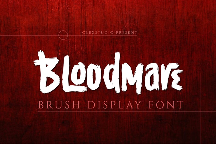 BLOODMARE - display font