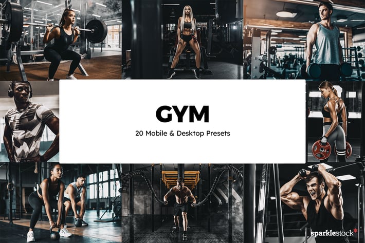 20 Gym Lightroom Presets & LUTs