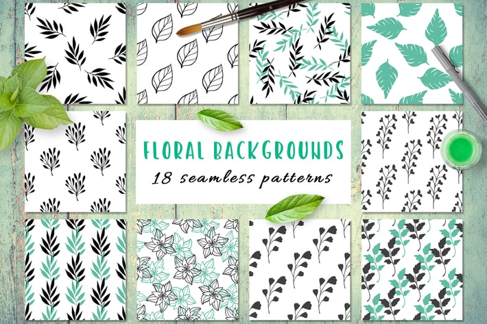 Floral Seamless Patterns