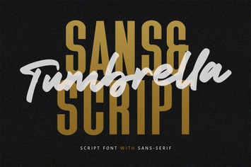 Tumbrella - Script Sans Font Duo