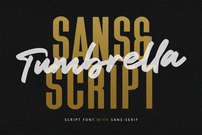 Tumbrella - Script Sans Font Duo