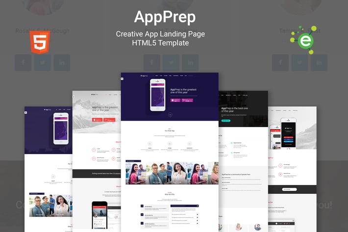 AppPrep - App Landing Page HTML5 Template + RTL