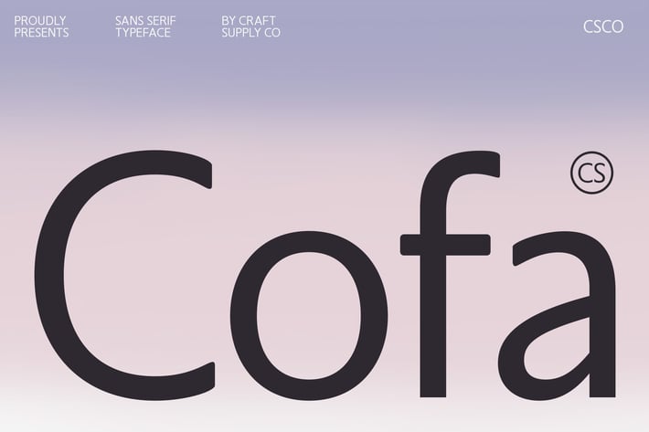 CS Cofa – Modern Font