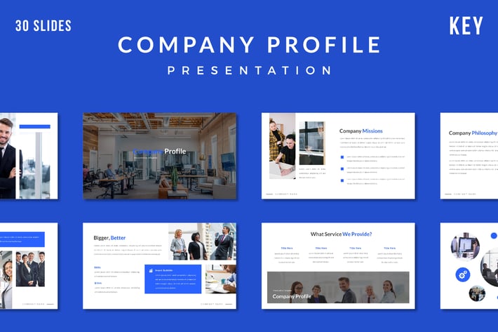Company Profile Presentation Template - (KEY)