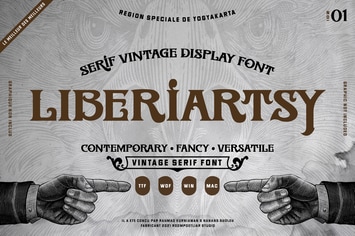 Liberiartsy Vintage Font