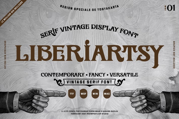 Liberiartsy Vintage Font