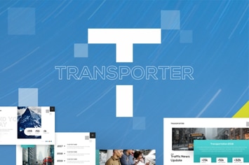 Transporter Transportation PowerPoint Template