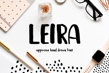 Leira Hand Drawn Brush Font