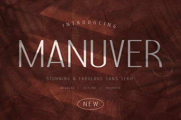 Manuver Social Media Font