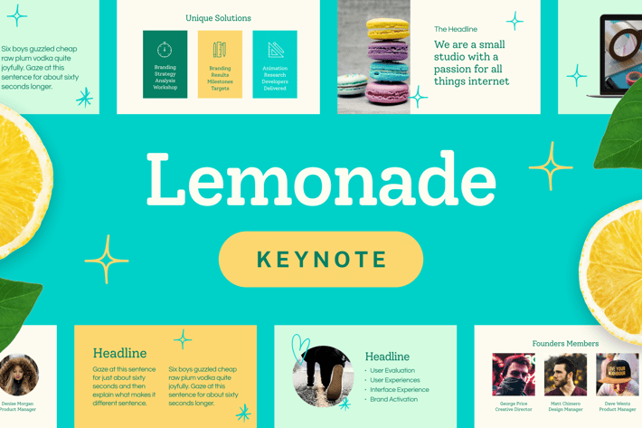 Lemonade — Keynote Presentation Template