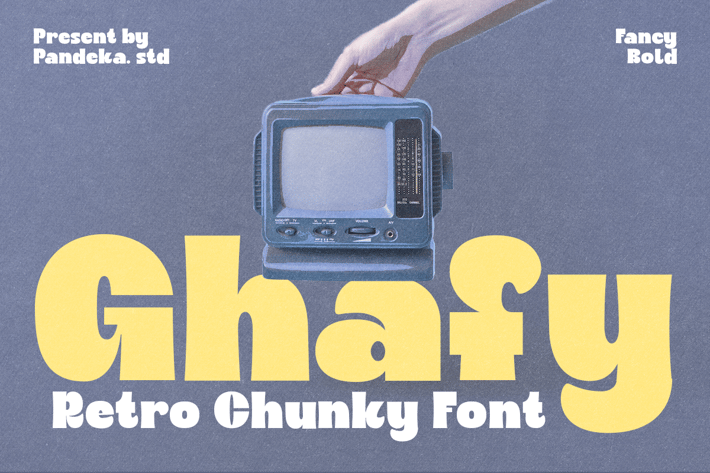 Ghafy - Retro Modern Logo Font