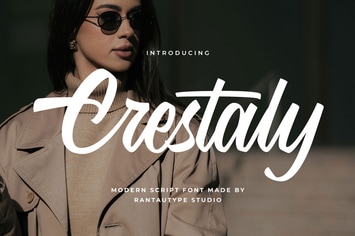 Crestaly Modern Script Font