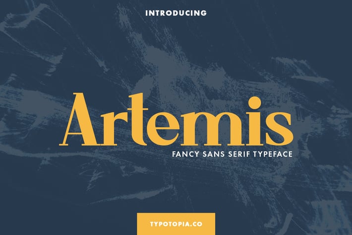 Artemis Fancy Sans Serif Typeface