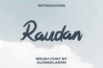 Raudan Brush Font