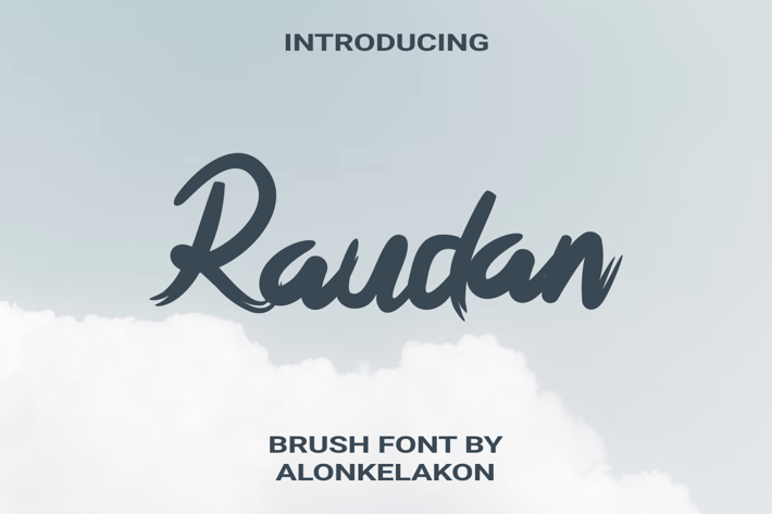 Raudan Brush Font