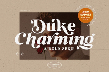 Duke Charming - A Unique Bold Serif